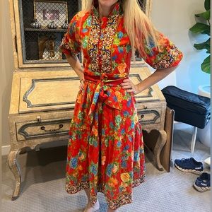 Sue Sartor Flounce red embroidered small